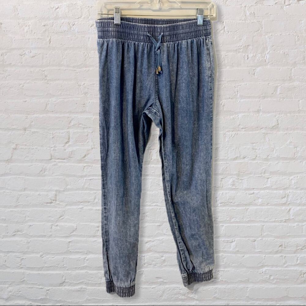 Wax Jean Elastic Drawstring Denim Medium